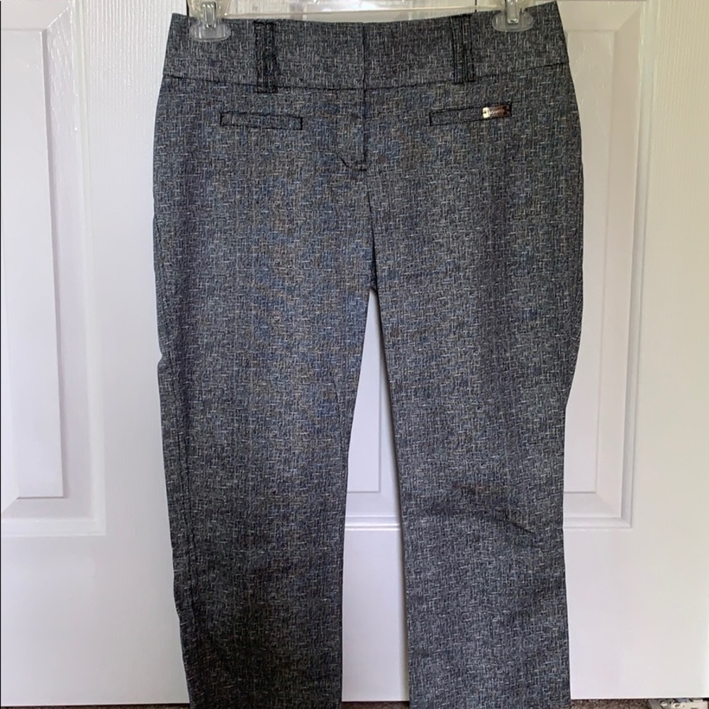 Express black, grey, white capris size 4